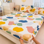 1 tk 100% puuvillased voodilinad Armastuse mustriga sabanas cama matrimonial Queen/King voodikate T&auml;iskomplekt &Uuml;he elastikuga voodilina 120x200x25cm 1pc