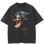 T&auml;navamood &Auml;ge Valvuri Koer Graafiline Unisex T-s&auml;rk Puuvill Pesta Must T-s&auml;rk Unisex Topid T-s&auml;rgid Suvi L&uuml;hikeste Varrukatega T-s&auml;rk S must
