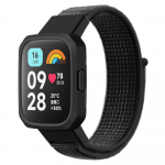 Nailonsilmusega k&auml;ev&otilde;ru + &uuml;mbris Redmi kella 3/2/1 Lite nutikella rihma vahetusrihma jaoks Redmi kella 1/2/Lite kella Lite k&auml;epaela kaanele Redmi watch lite 1 / 2 must