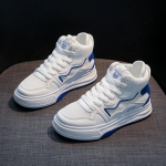 Kevad Uued K&otilde;rge s&auml;&auml;rega Tossud Naised Korea Versioon &Otilde;pilane Paksu tallaga Isa Kingad Naised Vabaaja Kingad Naised 40 sinine