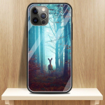 Klaasist telefoni&uuml;mbris iPhone 13 14 12 Mini 11 Pro X XS Max XR 8 7 6 6S Plus SE jaoks, kaitsev kest, Capa &uuml;mbris, hirvejaht, kamuflaaž iPhone 14