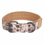 Koera kaelarihm Koera rakmed ja jalutusrihm sisemise kihiga puhtast puuvillast metallist kahe n&otilde;ela pandlaga hingavuse tagamiseks Reguleeritav suur koer Neck cir 37-45cm