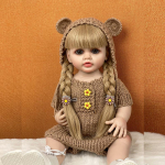 55 CM 22 tolli Reborn Dolls Realistlik t&auml;issilikoonist Baby Bebe Vin&uuml;&uuml;l vasts&uuml;ndinud t&uuml;druku nukk Printsess V&auml;ikelapse m&auml;nguasi Kingitus 55cm