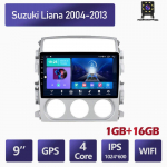 Androidi autoraadio Suzuki Liana 2004-2013 auto multimeediumipleierile GPS-navigatsioonipeakomplekt WIFI 1+16GB