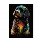 Moodne grafiti loom L&otilde;vi ahv tiiger plakatid ja prindid Abstraktsed akvarellmaalid l&otilde;uendi seinapildid kodukaunistuseks 21x30cm No Framed