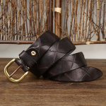 Meeste rihm, k&auml;sitsi valmistatud nuga, nahast n&ouml;&ouml;pn&otilde;el, pandla isiksus, trendikas korea stiilis esimene kiht veisenahast v&ouml;&ouml;, meeste 100cm