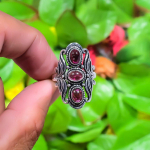 Natural Pink Amethyst Gemstone Handmade 925 Sterling Silver Ring Size 9 f3s08