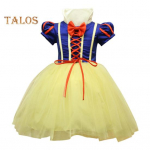 Halloweeni cosplay lastekleit Printsessi stiilis l&uuml;hikeste varrukatega pitsrihm A-kujuline kooki &auml;&auml;ris vibu kaunistus lavaesitluskost&uuml;&uuml;m 100cm