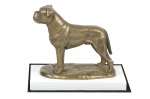Bullmastiff - dog figurine, figure on a white base, trophy for Art-Dog dog show exhibition