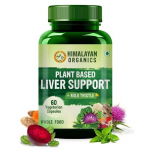Himalayan Organics Plant Based Liver Support Supplement With Milk Thistle, Turmeric | Supports Digestion & Immunity - 60 Veg Capsules