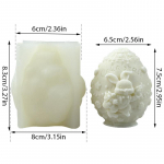 1 tk armas lihav&otilde;ttemunavorm, meisterdamine k&uuml;&uuml;nalde valmistamiseks Munakujuline silikoonvorm 1pc