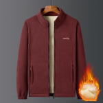 Uus meeste s&uuml;gisene ja talvine sametist paksendatud soe fliisjakk Meeste kahepoolne fliisjakk meeste suur suurus M-5XL M punane