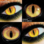 EYESHARE 2pcs Cosplay Color Contact Lenses for Eyes Green Eye Lenses Beauty Makeup Pupils for Halloween