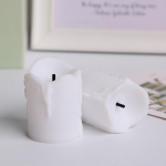 J&otilde;ulukaunistused Simulatsiooni pisar LED-elektroonilise k&uuml;&uuml;nla akna lauaplaadi valgustusega dekoratiivsed tuled Warm Light valge