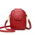 Br&auml;ndi disainiga PU-nahast Crossbody kott naistele V&auml;ike telefonikott &Otilde;lakotid Krokodillimustriga naiste kott 13x6x18cm