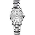 Moodne naiste k&auml;ekell Populaarse kaubam&auml;rgiga roosakuldne plekkterasest veekindel kuup&auml;ev kvartsist naiste k&auml;ekell Luksuslik kvaliteetne kell kingitused