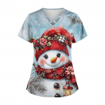 Naiste moodsad V-kaelusega l&uuml;hikeste varrukatega t&ouml;&ouml;riided, n&ouml;&ouml;ride ja taskutega, v&auml;rviga sobivad topid ja kaitseriided XXXXXL sinine