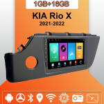 Android Carplay autoraadio KIA Rio X 2021-2022 multimeediumipleieri peakomplekti stereo-GPS-i navigatsioonis&uuml;steemi jaoks BT WIFI 2+32GB 1+16GB