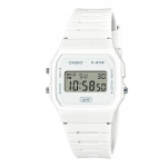 Casio Pop digitaalne biop&otilde;hise valge vaigu rihmaga kvarts F-91WB-7A 100M unisex k&auml;ekell hall