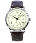 Orient Classic Bambino versioon 8, nahkrihmaga beež numbrilauaga automaatne meeste k&auml;ekell RA-AK0702Y beež