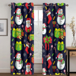 J&otilde;ulukaunistus Kardin 3D J&otilde;uluvana Pol&uuml;esterkangast Kardin Lumememme Muster P&uuml;hademeeleolu W132cm x H160cm&Hook