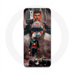 Coque Maniacase pour Redmi Note 10T 5G verstappen &eacute;clair Formule 1 Casque F1