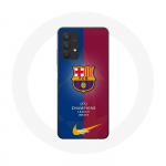 Coque Maniacase pour Samsung Galaxy A32 5G barcelone fc real madrid champions league