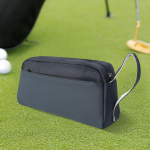 Golfitarvikute kott Ball Tees Pouch Golfim&auml;ngija kingitus randmepaela hoidjaga must