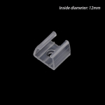 20 tk 10/12/14/17/20Mm LED-riba kinnitusklambrite &uuml;henduspesa kinnitamiseks 2835 neoonvalgus 220 V cob plastist pandla painduvad tarvikud 12MM