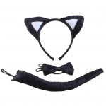 Loomakost&uuml;&uuml;mi k&otilde;rvad peapaela saba kikilipsu komplekt v&auml;ikelastele ja lastele Reguleeritav pl&uuml;&uuml;sis loomakost&uuml;&uuml;m Halloweeni cosplay esinemiseks Cat