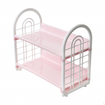 2-layer Desktop Organizer for Toiletries And Stationery in Bathroom Living Room valge