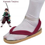 Mood Kuum Anime Deemonitapja Kimetsu No Yaiba Cosplay Aksessuaarid Kamado Nezuko Cosplay Puukingad Kimono pl&auml;tud Geta Sussid Kingad 42-43 veinipunane v&auml;rv
