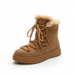 Moodne Retro 3CM Uus Suede Ehtne Nahk Platvorm Retro Mokassiinid Kevad Naiste Mood S&uuml;gis Pahkluusaapad Talv Palus Kiiludega Kingad 35