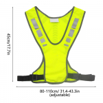 K&otilde;ndimise ohutusvest h&auml;sti n&auml;htav helkurvarustus, reguleeritav turvaves Joonele orienteeritud &ouml;ine disain hele konstruktsioon kollane