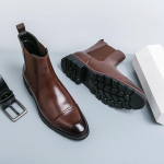 Moodsad Kvaliteetsed Meeste Saapad Slip-On Madala Kontsaga Must V&auml;rv K&otilde;rged Botas Mujer Vabaaja Pahkluuni Mootorratta Kingad Nahast Chelsea Saapad 38 pruun