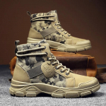 Meeste Saapad Mood Camouflage Vabaaja Saapad K&otilde;rge s&auml;&auml;rega Tennised Meestele Libisemiskindlad K&otilde;rbesaapad V&auml;litreeningu Saapad Botas Masculina 39 khaki
