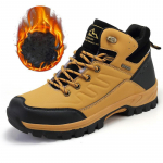 Meeste veekindlad libisemiskindlad talvised matkasaapad - K&otilde;rge s&auml;&auml;rega, paksustatud lumekingad plus cotton; 42 kollane