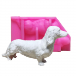 Taksikoera kujuga silikoonvorm kogutav silikoonist taksi dekoratiivvorm kontorite ja kohvikute kaunistamiseks