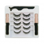 1 komplekt magnetilised ripsmed koos laineri ja pintsettidega, loomuliku v&auml;limusega magnetilised kunstripsmed aplikaatort&ouml;&ouml;riistaga, naiste t&uuml;drukute silmameigivahendid F