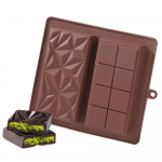 S&uuml;gav &scaron;okolaaditahvli vorm silikoonist 1-tolline Dubai Pistaatsia &scaron;okolaaditahvli paks vorm t&auml;idisega baarile Suur kommitahvli vorm t&auml;itmiseks