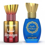 AdilQadri Shanaya & Oudh Al Hashmi Attari Komplekt | Araabia Prantsuse ja Magus L&otilde;hn | Pikaajaline Alkohoolivaba | Pakk 2 x 12 ml