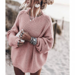 Naiste kampsunid Džemprid Korea kudum pikkade varrukatega suur kootud sviiter Pullover Suur kott, soliidne XL