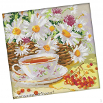Stamped Stitch Starter Kits 14CT/11CT Embroidery Cloth - Tea 14CT cm