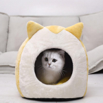 Sobib kassidele ja koertele Kassi nelja hooaja koerakuut Kassi Jiji Kassimaja Koerakuut, Suvine kassi villa V&auml;ike koer Suletud kassi koerakuut S 29*26*34cm