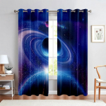 3D Tr&uuml;kitud T&auml;histaevas Kardinad Lastetuba Elutuba &Otilde;ppekabinet Dekoratsioon Kardinad Kohandatud Kardinad Kodu Dekoratsioon 2TK (W50cmxH130cm)x2&Rod Pocket