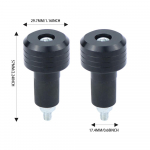 Mootorratta juhtraua otsakorgid 2X sulamist juhtraua k&auml;epidemed, kaaned Mootorratta k&auml;epideme pistikud k&auml;epideme liugurkorgid kaalupistikud jaoks must