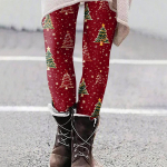 Naiste vabaaja j&otilde;ulumustriga &otilde;ues liibuvad elastsed joogap&uuml;ksid k&auml;rbitud p&uuml;ksid XL