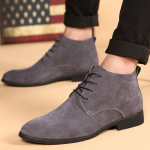 Saapad meestele &Auml;ri Chukka Meeste saapad K&otilde;rge s&auml;&auml;rega Vabaajajalatsid V&auml;lisjalatsid Nahk Meeste talvesaapad Mees Must Hall 2019 6.5 hall
