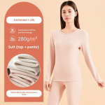 Cashmere Silk Thermal aluspesu komplekt: Naiste ja meeste s&uuml;gis/talvine kiht, lisaks samet&uuml;likond XL