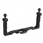 Andoer Kaamera sukeldumisseade kahe k&auml;epidemega k&auml;eshoitava veealuse kandiku stabilisaatoriga reguleeritav kaamera must